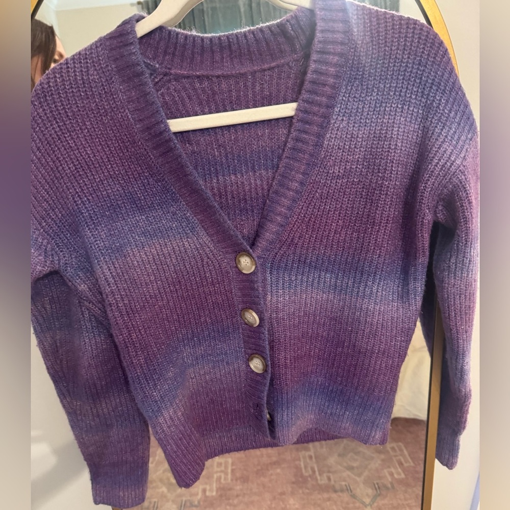 LOFT Purple space-dye Women's Sweater